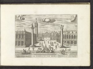 Vue sur la Piazzetta à Venise - Anonymous