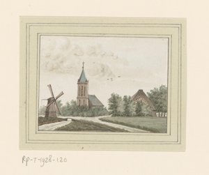Vue du village de Hoogwoud - Anonymous