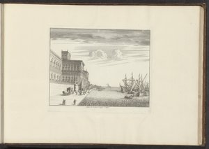 Vue du palais du cardinal Caraffa sur la côte à Naples - Anonymous