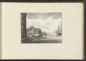 Vue des jardins du palais sur la côte à Naples - Anonymous
