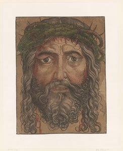 Visage du Christ avec couronne d