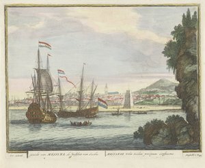 Vue de la ville de Messine depuis l