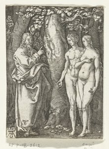 Dieu avertit Adam et Ève - Anonymous