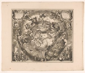 Carte céleste des constellations australes - Anonymous
