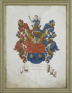Les armoiries de Susanna van Collen (1692-1745), épouse de Jacob Feitama - Anonymous