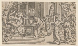 Mariage de Vertumne et Pomone