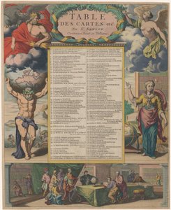 Table des cartes etc. du Sr. Sanson Contenues Dans ce Volume - Anonymous