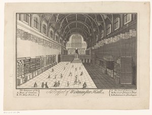 Intérieur de Westminster Hall à Londres