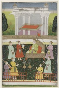 Jahangir assis sur un trône - Anonymous