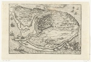Carte de Den Briel, 1572 - Anonymous