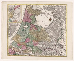 Carte de Hollande, Utrecht et une partie de Gelderland - Anonymous