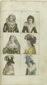 Cabinet de mode et de goût 1791, pl. XII - Anonymous
