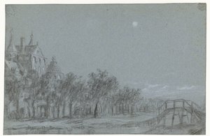 Église derrière une rangée d