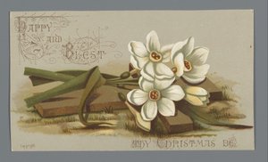 Carte de Noël pour 1882 de Louise E. Jaceard à Madame Six - Anonymous