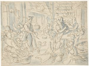 Scène de cuisine - Anonymous