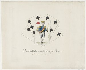 Le roi Léopold Ier comme le roi de cœur, 1831-1832 - Anonymous