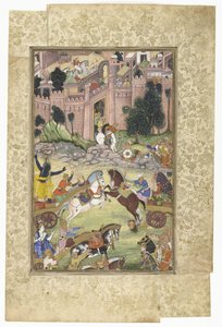 Krishna tue le démon Sri Gala (scène du Harivamsa) - Anonymous