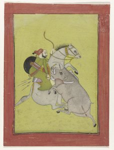 Maharao Umed Singh de Bundi, Maharaja Umed Singh tuant un sanglier - Anonymous