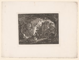 Homme fuyant un serpent - Anonymous