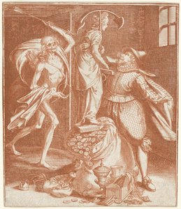 Homme emporté par la mort