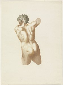 Nu masculin vu de dos - Anonymous