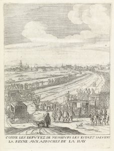 Marie de Médicis accueillie hors des portes de La Haye - Anonymous