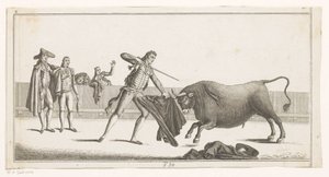 Matador défiant un taureau (Collection des principales passes d