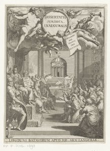 Minerva et érudits agenouillés - Anonymous