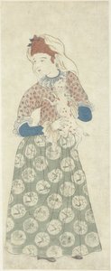 Femme néerlandaise avec son chien - Anonymous