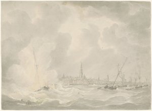 Explosion du bateau de Jan van Speijk, 1831 - Anonymous