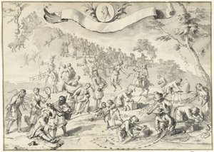 Esquisse pour la gravure L