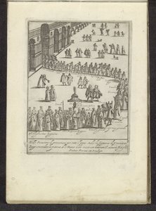 Défilé avec le doge et la Serenissima Signoria sur la place Saint-Marc à Venise - Anonymous
