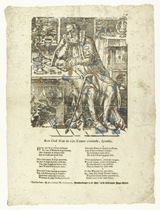 Vieil homme dans sa chambre (vanité)