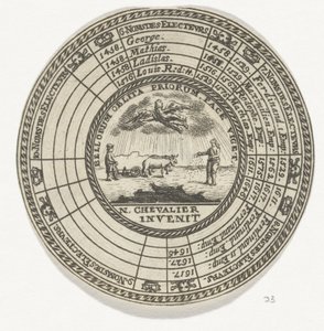 Médaille avec un emblème et les noms des rois de Bohême - Anonymous