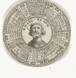Médaille avec le portrait de Léon III et les noms des empereurs byzantins