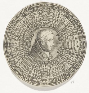 Médaille avec le portrait du pape Vigile et les noms des papes - Anonymous