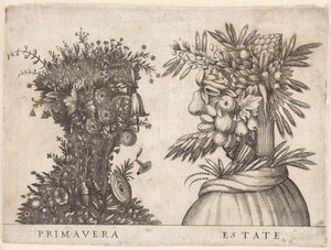 Personnifications des quatre saisons (Printemps et Été) - Anonymous