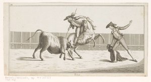 Picador pique un taureau - Anonymous