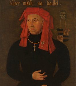 Portrait de Frank van Borselen, Seigneur de Sint Maartensdijk et Stathouder de Hollande, quatrième mari de Jacoba de Bavière, Comtesse de Hollande et de Zélande - Anonymous