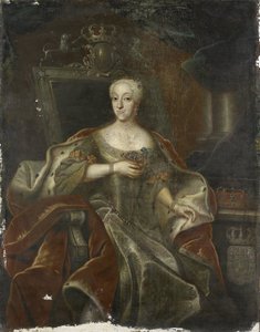 Portrait de la princesse Charlotte Amalie, fille de Frédéric IV, roi du Danemark - Anonymous