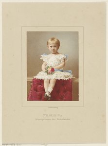 Portrait de Wilhelmina, reine des Pays-Bas