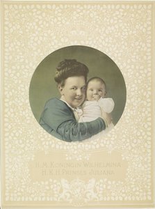 Portrait de Wilhelmina, reine des Pays-Bas, et Juliana, reine des Pays-Bas