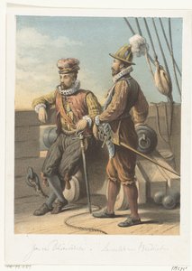 Portretten van de watergeuzen Jan van Duivenvoorde en Lancelot van Brederode, 1572 - Anonymous