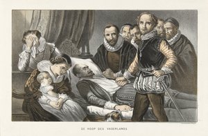 Le prince Maurice auprès du corps du prince Guillaume le Taciturne, 1584 (L