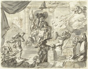 Quincampoix ou le grand Marchand de Vent et de Chou, 1720 - Anonymous