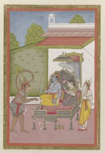 Rama et Sita sur le trône - Anonymous