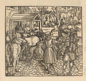 Chevaliers à un haras - Anonymous