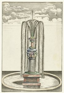 Bassin rond avec colonne courte