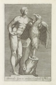 Sculpture de Jupiter en aigle avec Ganymède - Anonymous