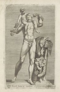 Sculpture de Silène avec le jeune Bacchus sur ses épaules - Anonymous